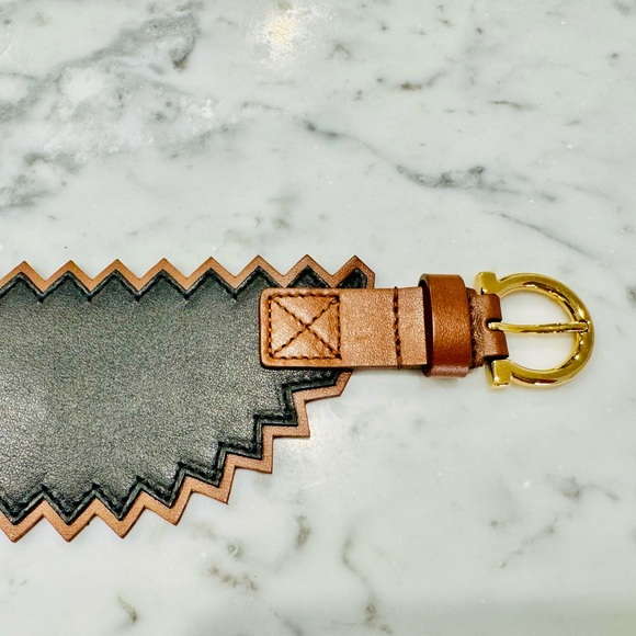 Salvatore Ferragamo Wide Leather Belt - Size 75 - Brand New - Picture 6 of 11